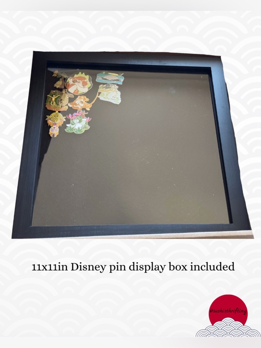 Disney 8Pins + 11x11 Display Case Set - Picture 2 of 3